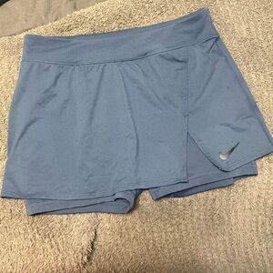 Nike Blue Skorts with Built-in Compression
